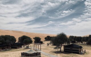 tents in the dessert